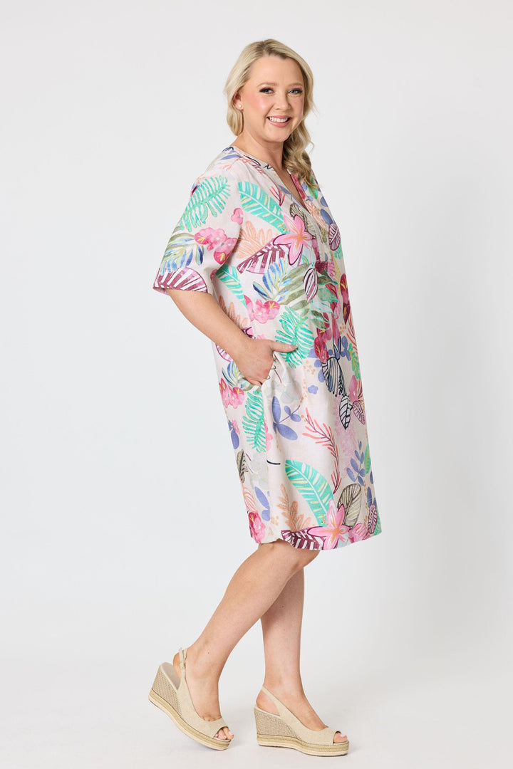 GORDON SMITH DRESS DESERT ROSE PRINT DRESS - 49479GS