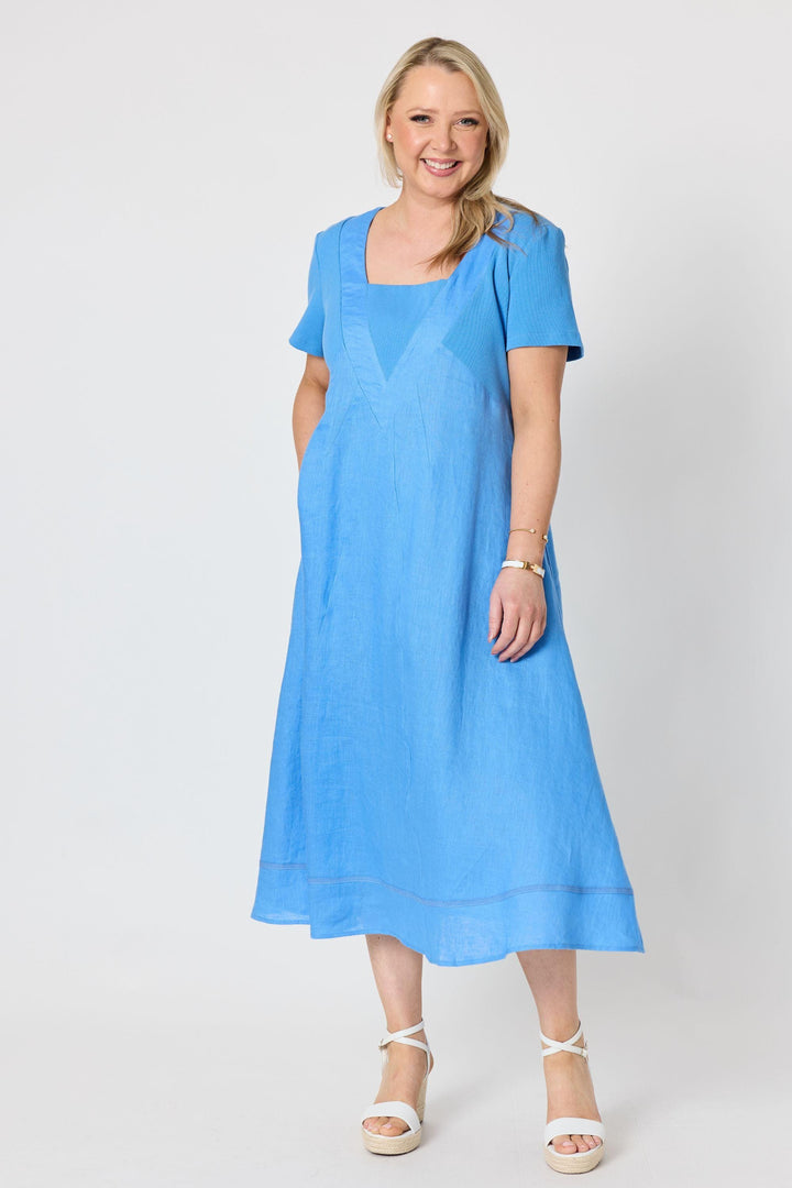 GORDON SMITH DRESS LE MARAIS LINEN DRESS - 49443GS