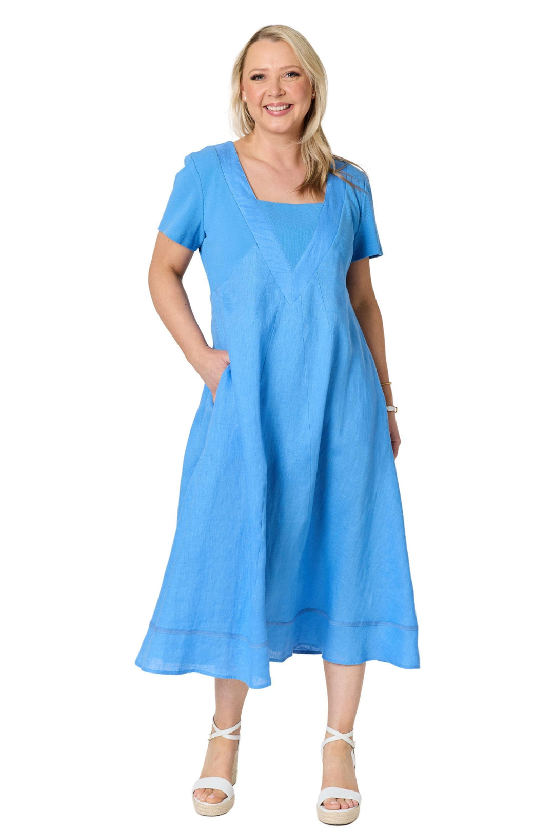 GORDON SMITH DRESS LE MARAIS LINEN DRESS - 49443GS