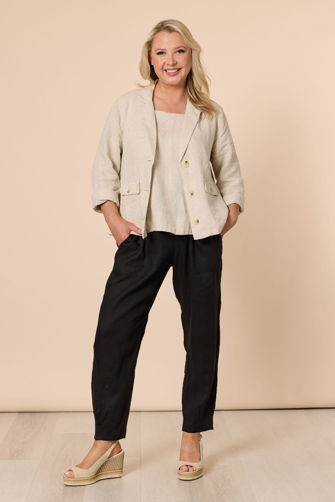 GORDON SMITH JACKET DANIELLE LINEN JACKET - 37285GS