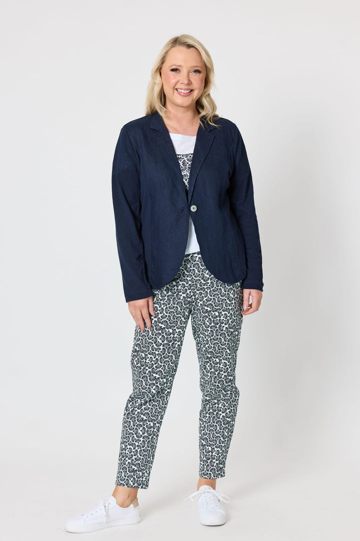 GORDON SMITH JACKET RIVIERA LINEN BLAZER - 49577GS
