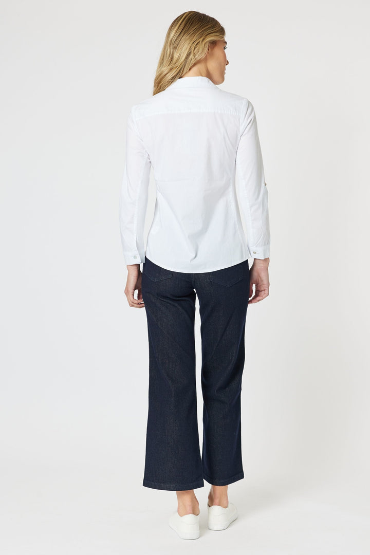 GORDON SMITH SHIRT EMMA RIB DETAIL SHIRT - 39952GS