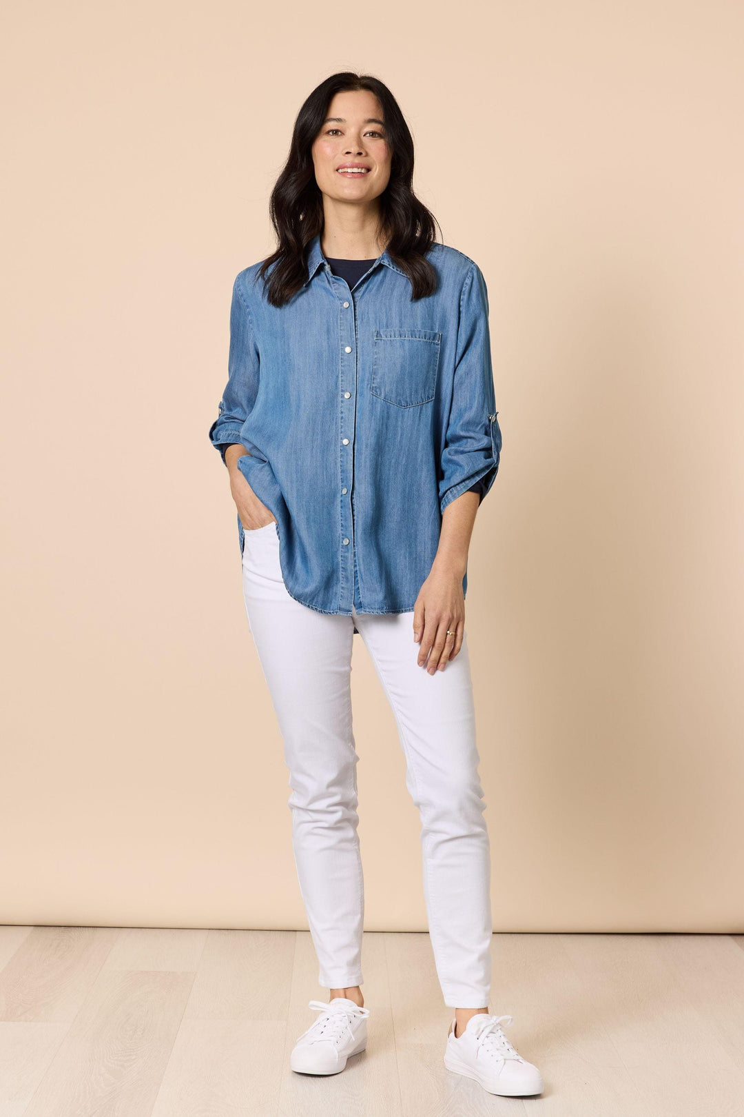 GORDON SMITH SHIRT MACY DENIM SHIRT - 48826GS