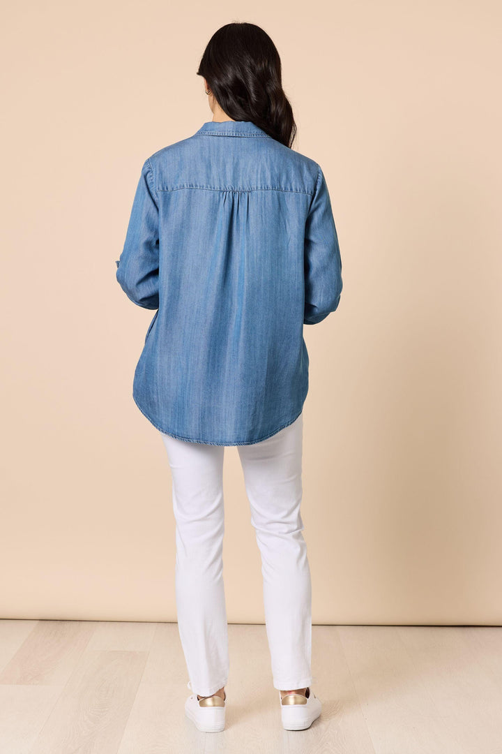 GORDON SMITH SHIRT MACY DENIM SHIRT - 48826GS