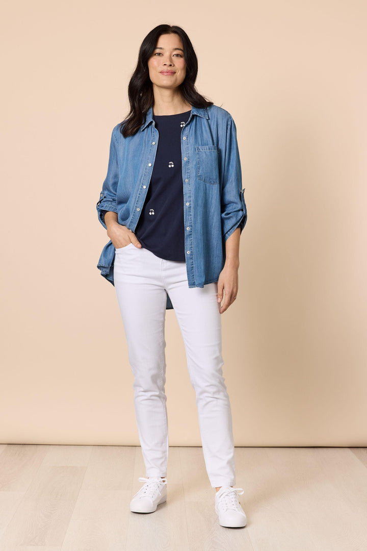 GORDON SMITH SHIRT MACY DENIM SHIRT - 48826GS