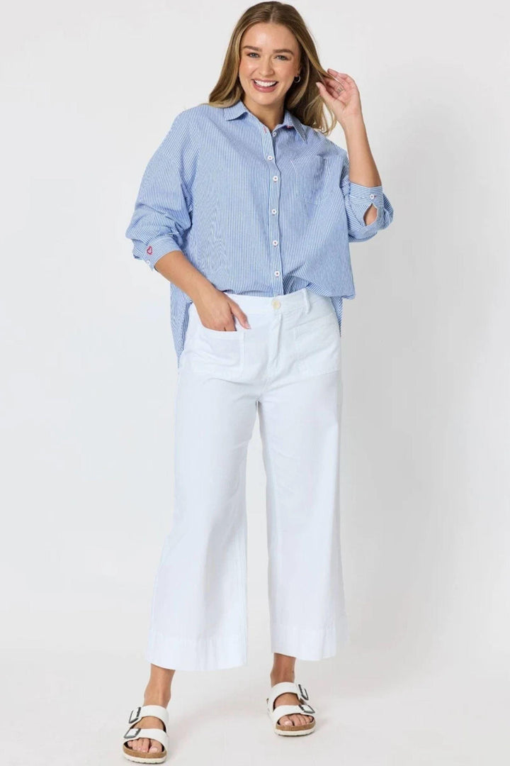 GORDON SMITH SHIRT SEAVIEW STRIPE SHIRT - 49732GS