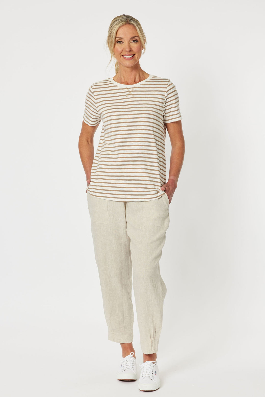 GORDON SMITH T-SHIRT CLASSIC STRIPE TEE - 45698GS