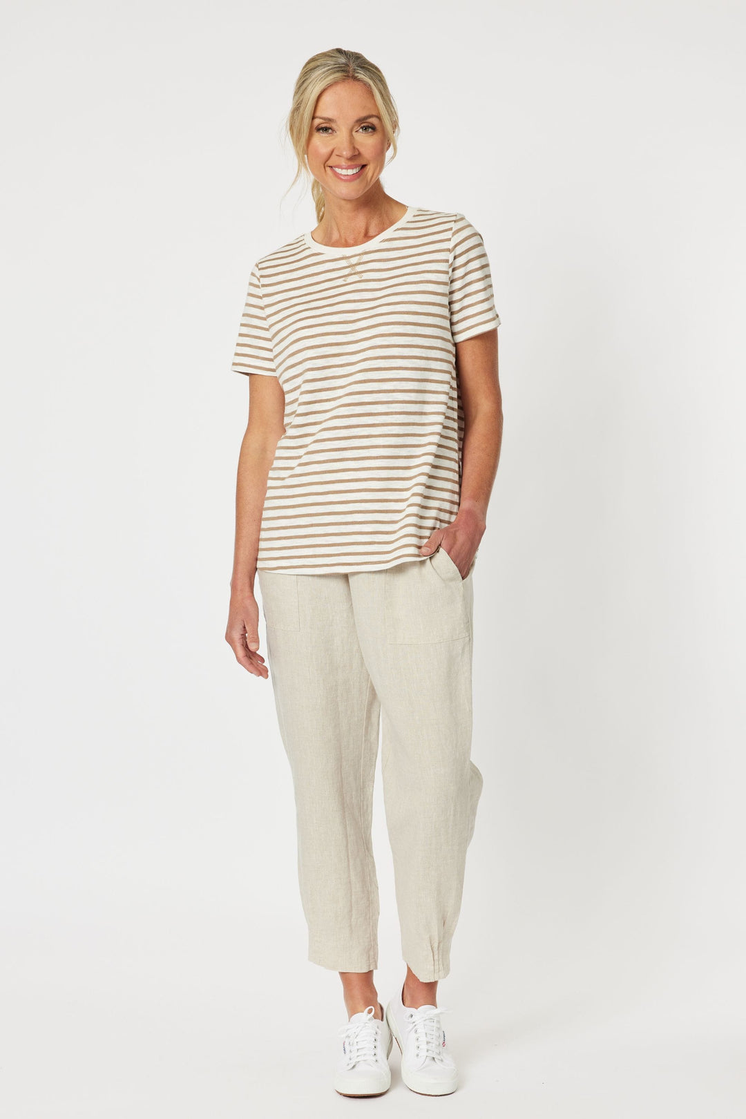 GORDON SMITH T-SHIRT CLASSIC STRIPE TEE - 45698GS