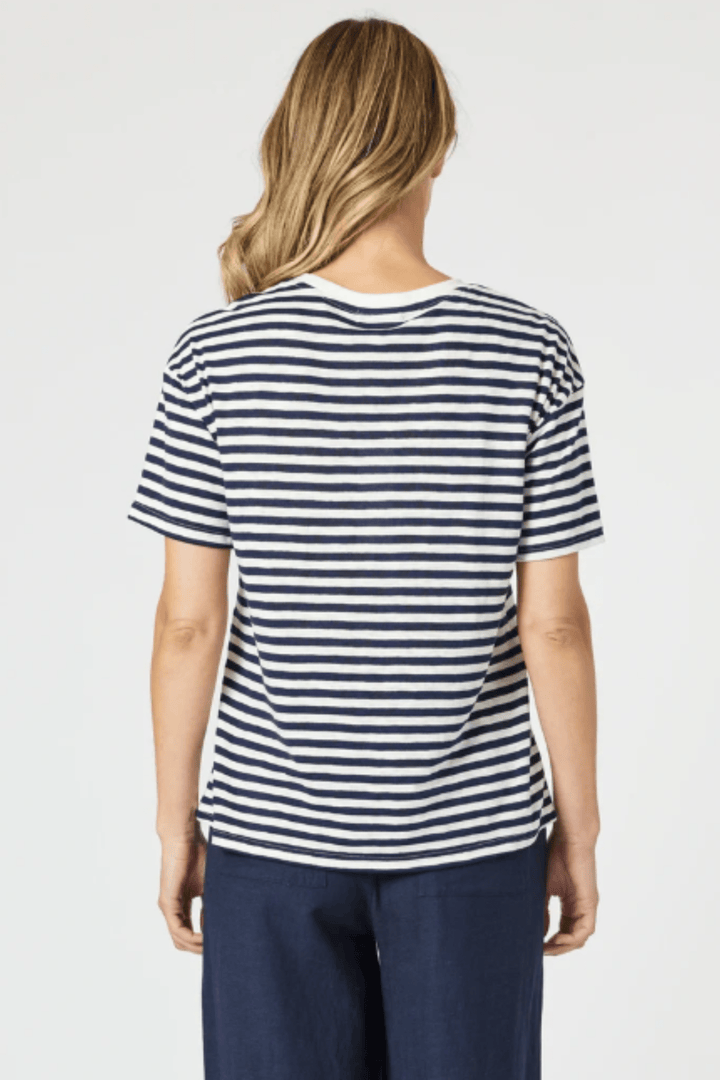 GORDON SMITH T-SHIRT COTE D AZUR STRIPE TEE - 48199GS