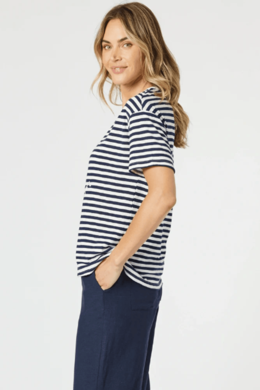 GORDON SMITH T-SHIRT COTE D AZUR STRIPE TEE - 48199GS