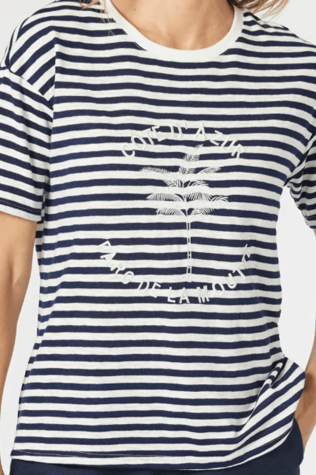 GORDON SMITH T-SHIRT COTE D AZUR STRIPE TEE - 48199GS