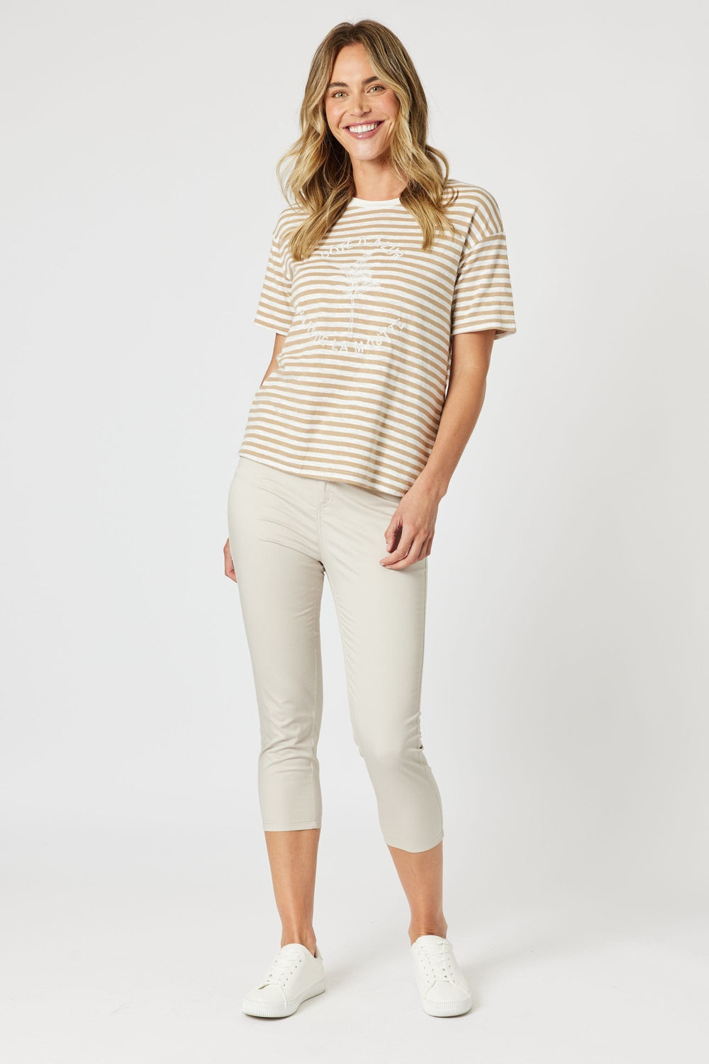 GORDON SMITH T-SHIRT COTE D AZUR STRIPE TEE - 48199GS