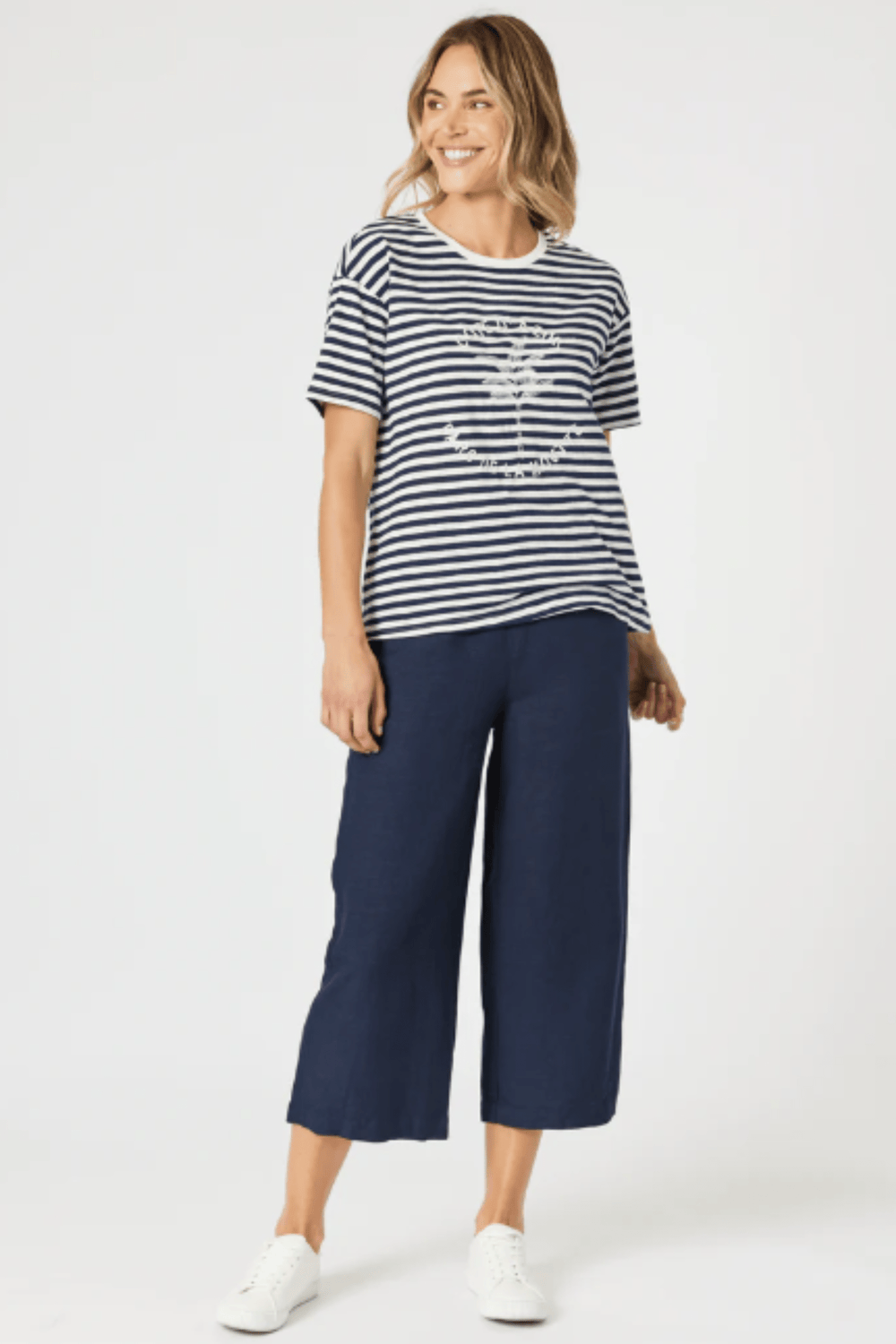 GORDON SMITH T-SHIRT COTE D AZUR STRIPE TEE - 48199GS