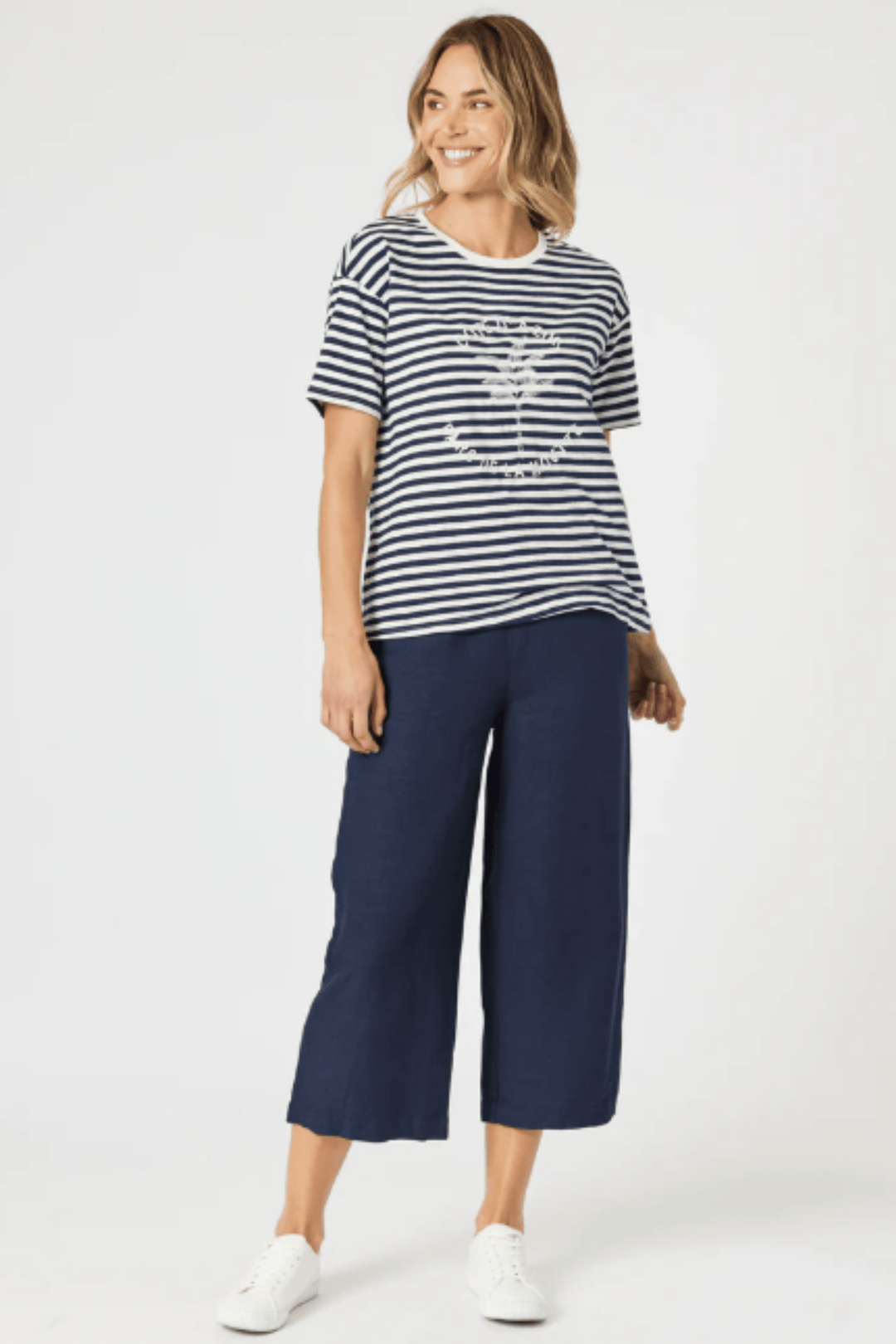 GORDON SMITH T-SHIRT COTE D AZUR STRIPE TEE - 48199GS