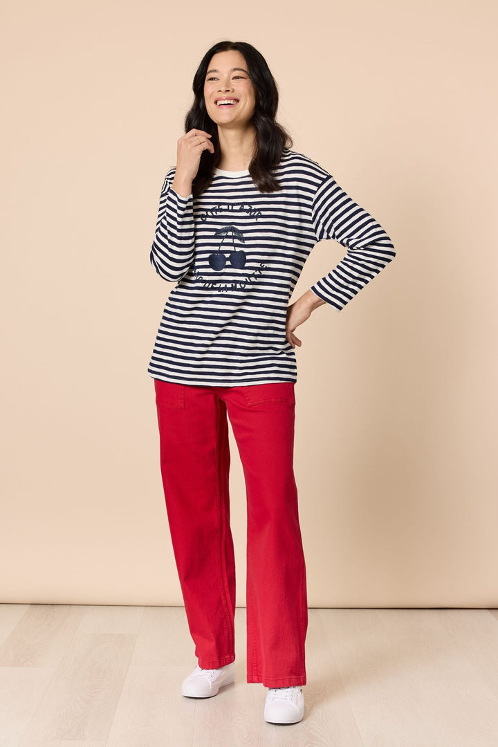GORDON SMITH T-SHIRT COTE D AZURE CHERRY TEE - 48562GS