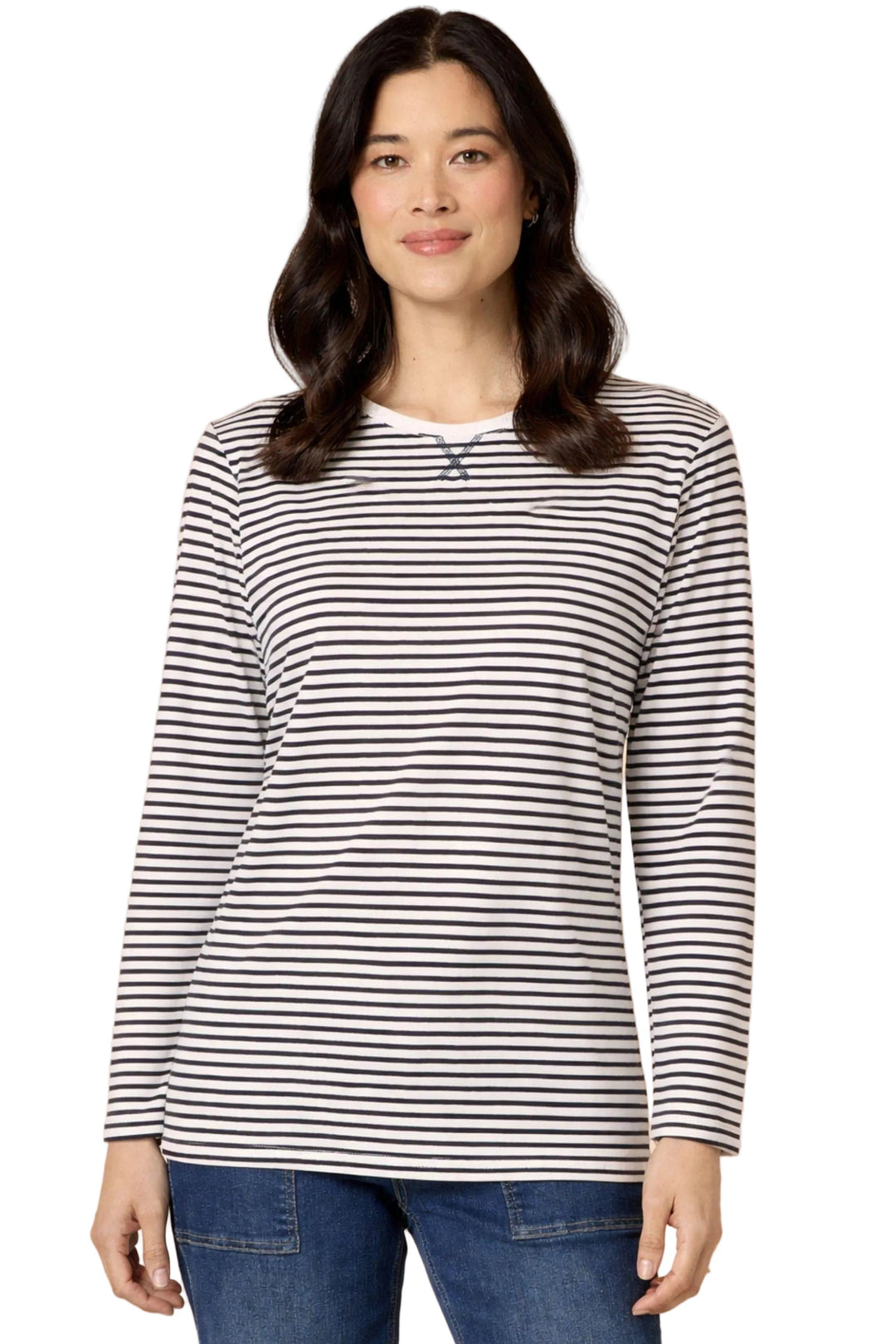 GORDON SMITH T-SHIRT HARBOUR STRIPE TEE - 48949GS