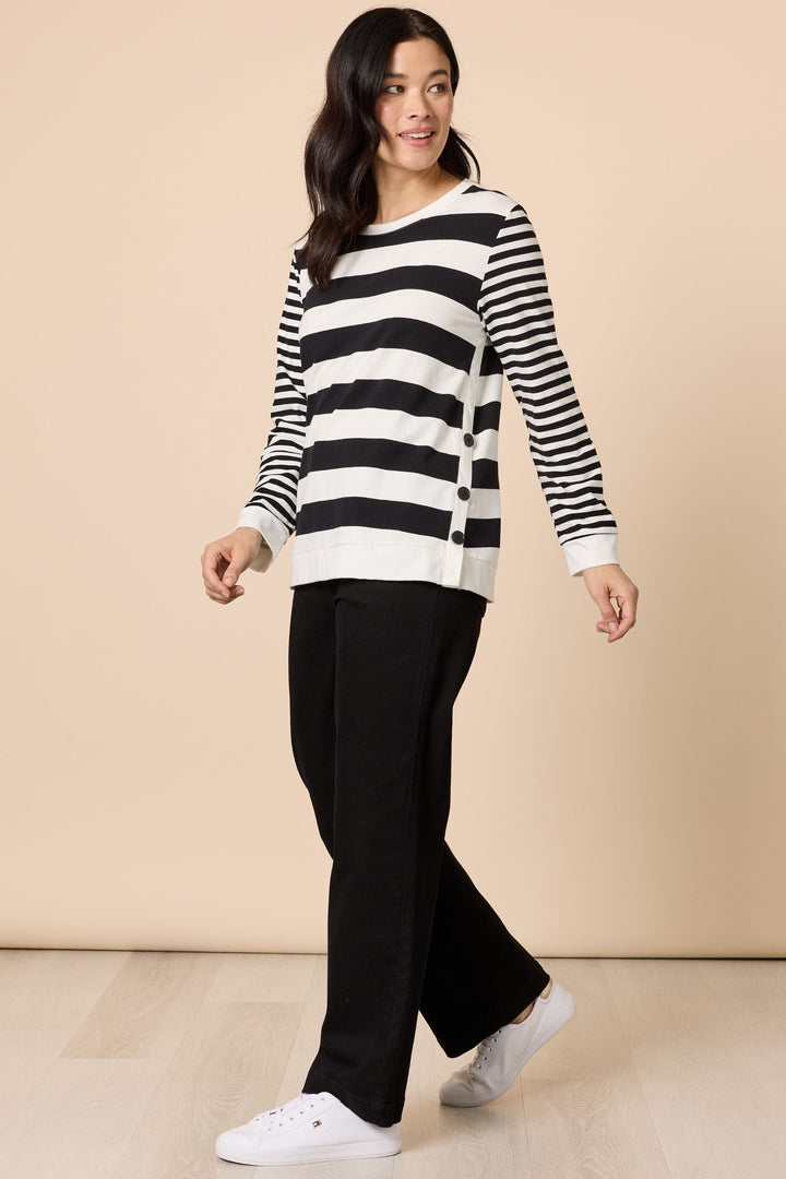 GORDON SMITH TOP BRIGHTON STRIPE TOP - 49428GS