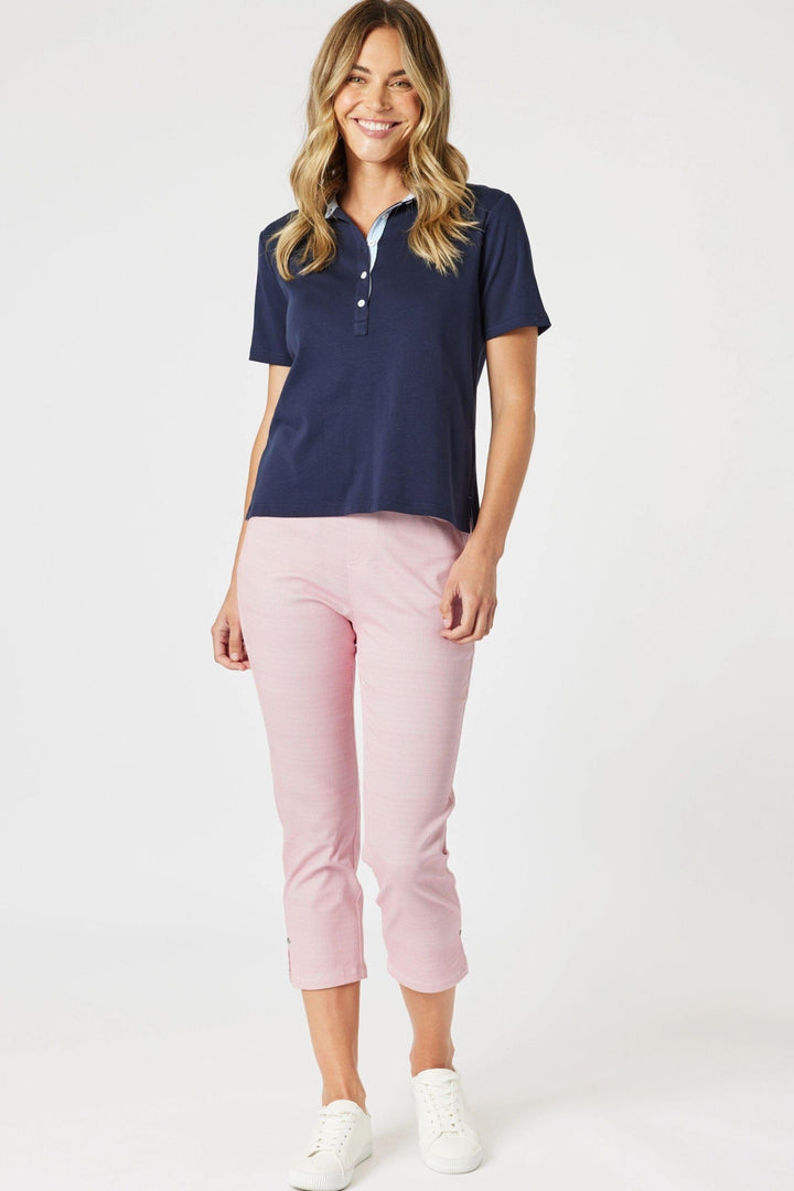 GORDON SMITH TOP CLASSIC RIB POLO - 48211GS