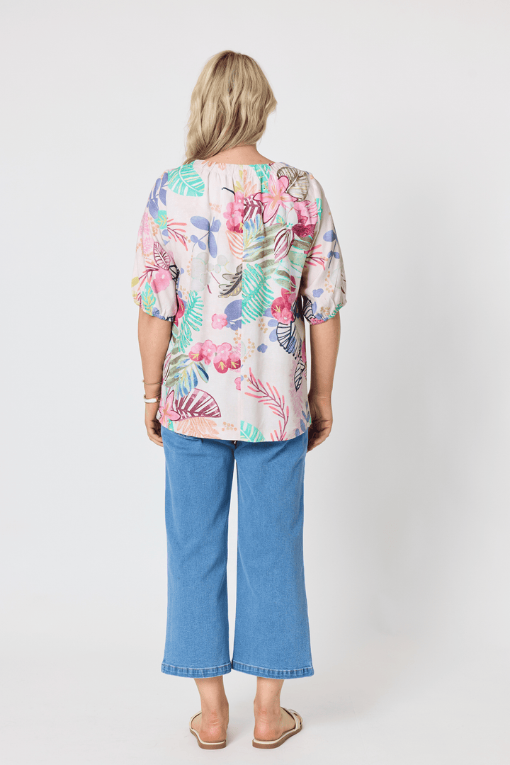 GORDON SMITH TOP DESERT ROSE PRINT TOP - 49480GS