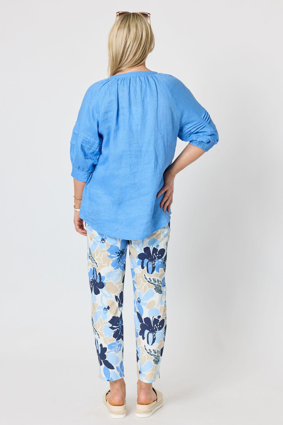 GORDON SMITH TOP KATE LINEN TOP - 49541GS