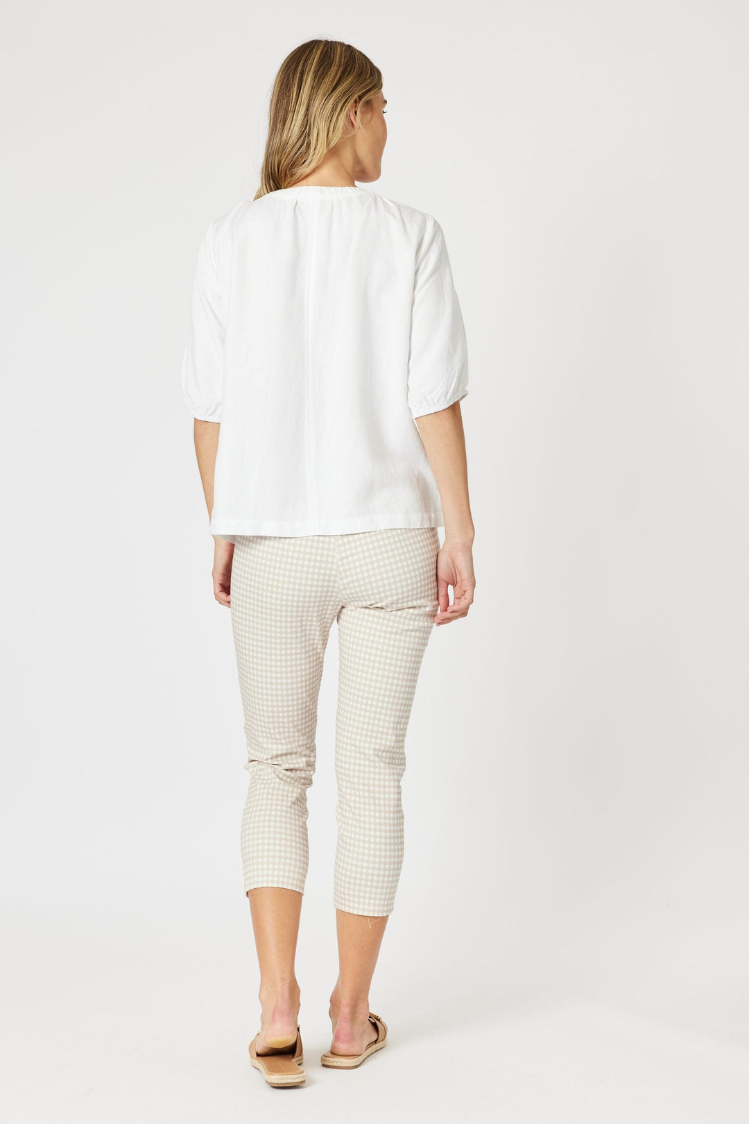 GORDON SMITH TOP LINO V NECK TOP - 48258GS