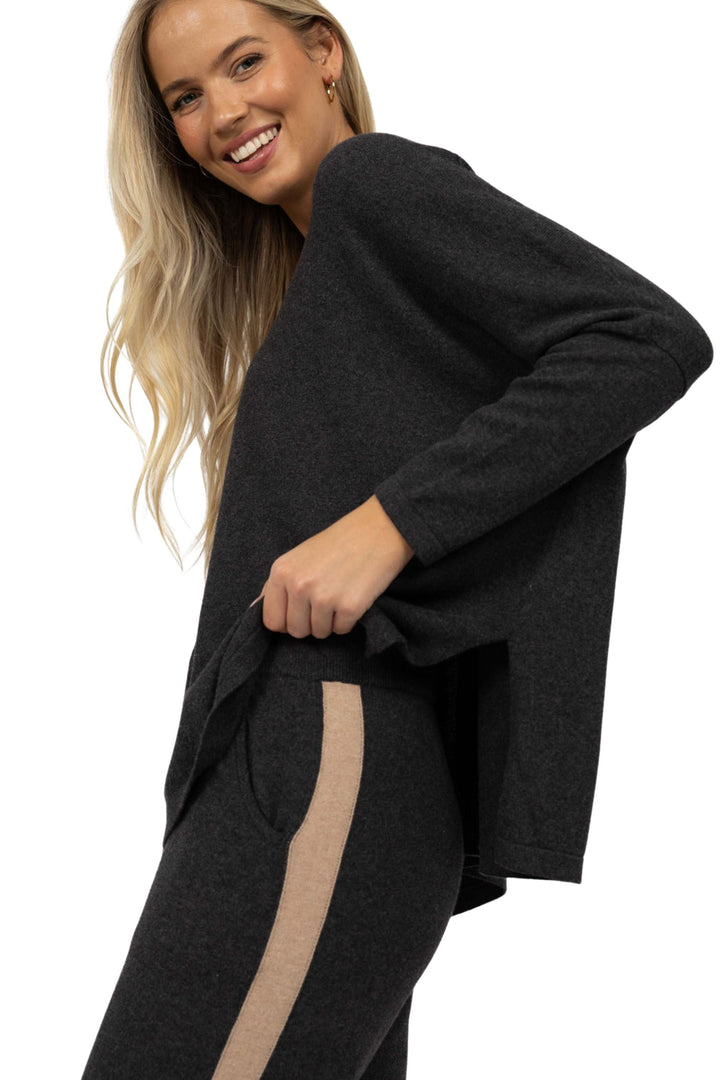 GRANDE SWEATER - HW26316 - S/M / CHARCOAL - JUMPER