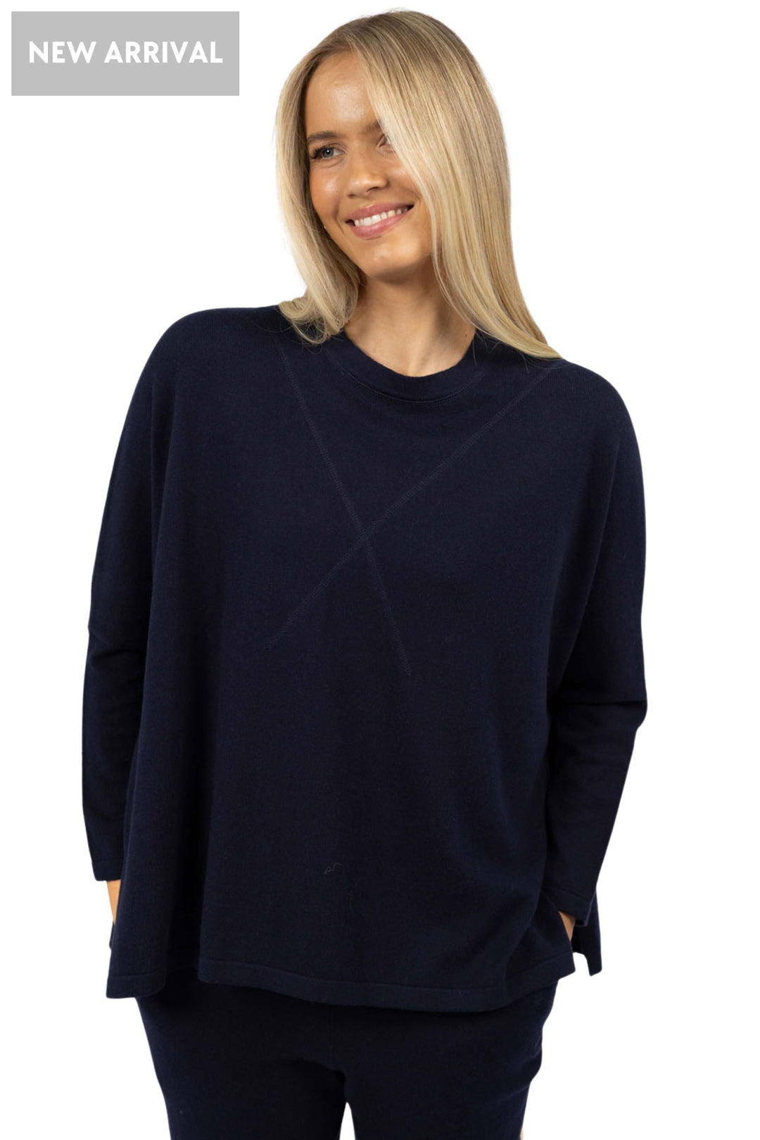 GRANDE SWEATER - HW26316 - S/M / INDIGO - JUMPER