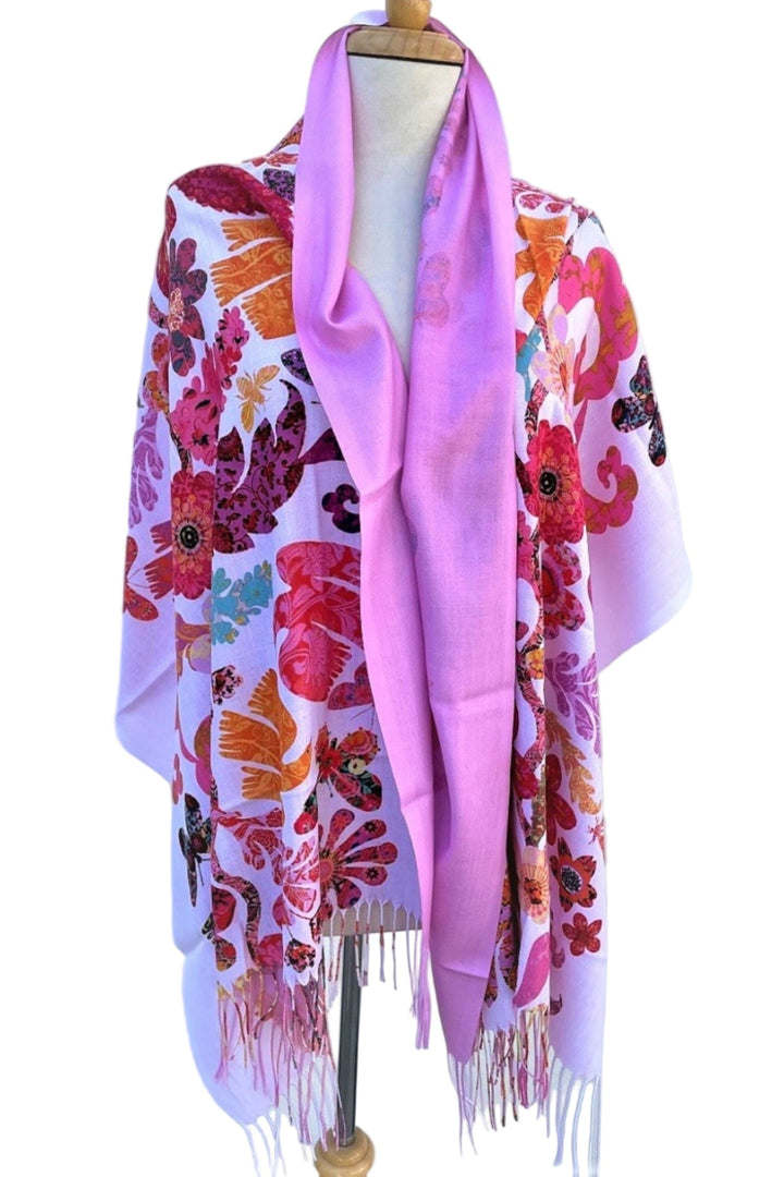 GYPSIANA SCARF WHITE DOUBLE SIDED WRAP - DSW