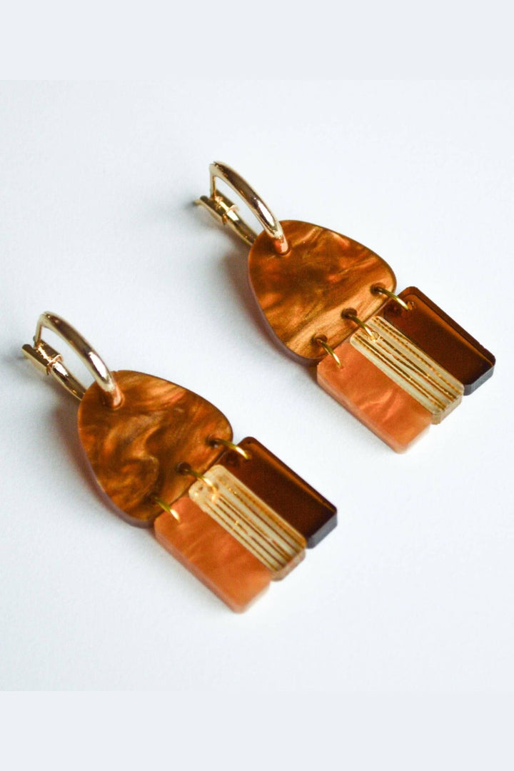 HAGEN AND CO JEWELLERY AMBER SUNSET EARRING - CC-SUN