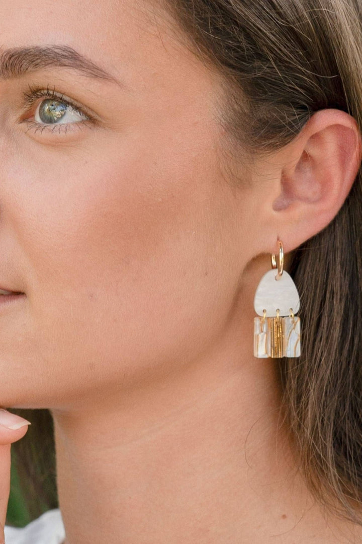 HAGEN AND CO JEWELLERY AMBER SUNSET EARRING - CC-SUN