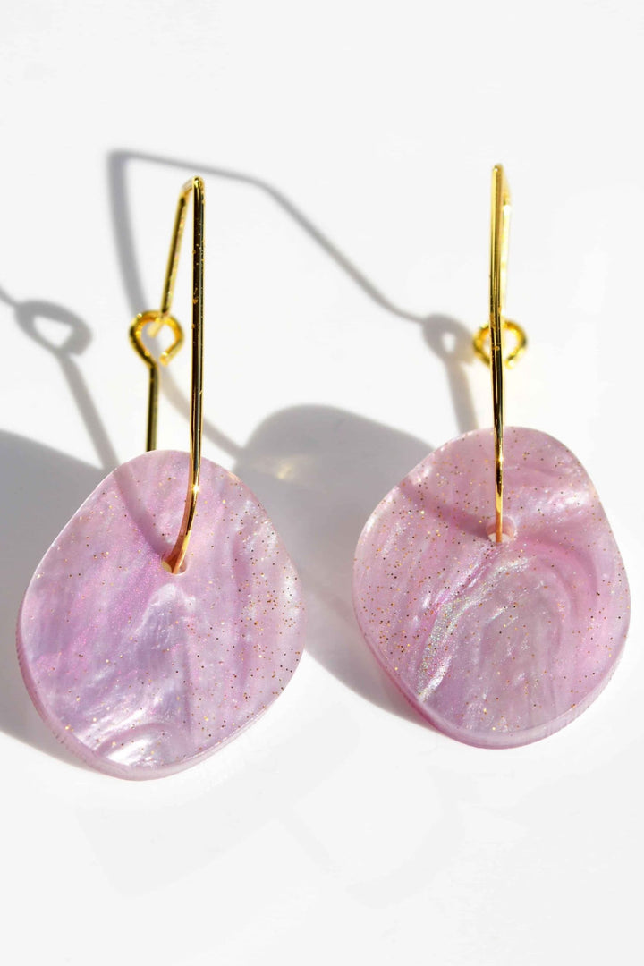 HAGEN AND CO JEWELLERY LILAC LUNA EARRING - AC-LUNA