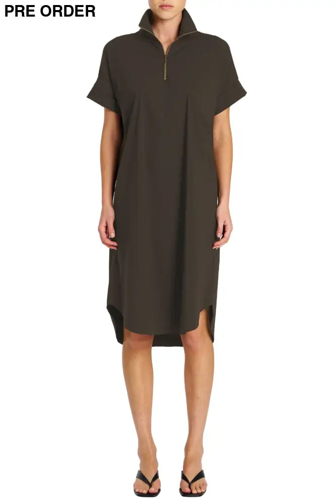 HALF ZIP DRESS - F653022 DRESS
