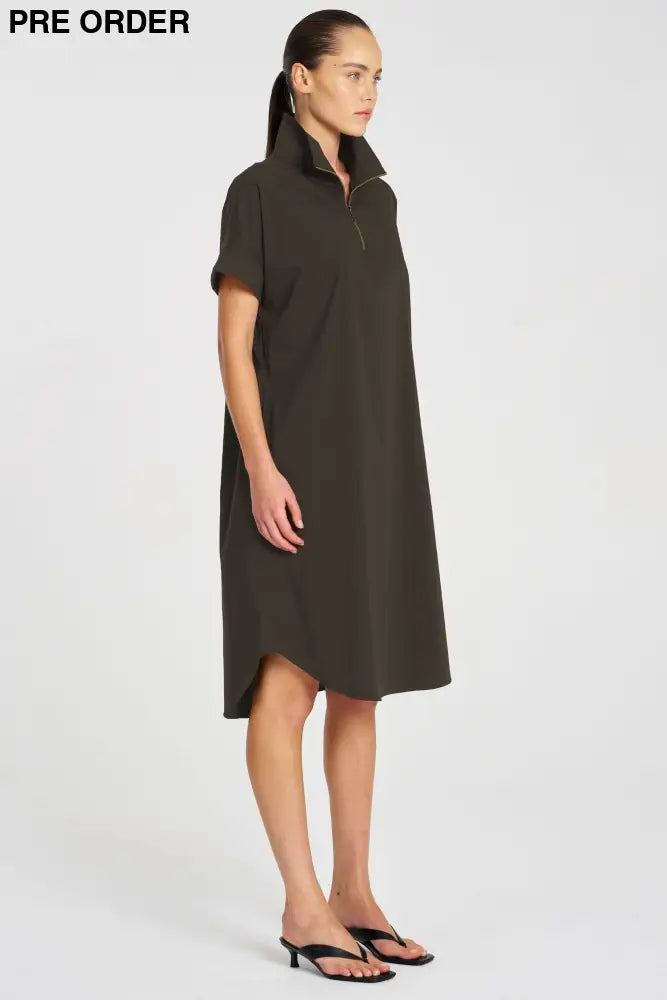 HALF ZIP DRESS - F653022 DRESS