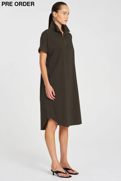 HALF ZIP DRESS - F653022 DRESS