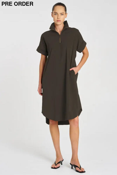 HALF ZIP DRESS - F653022 DRESS
