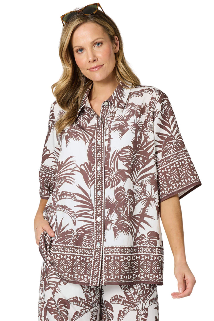 HAMMOCK AND VINE SHIRT PALM COVE SHIRT - 48161HV