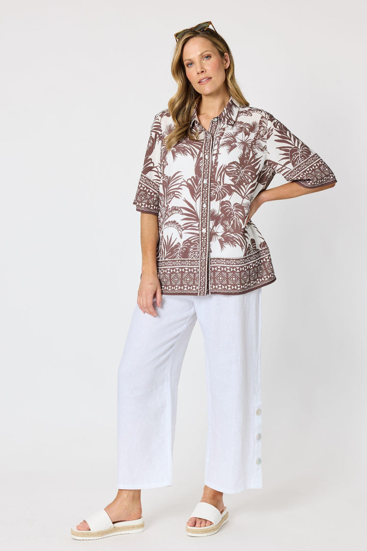 HAMMOCK AND VINE SHIRT PALM COVE SHIRT - 48161HV