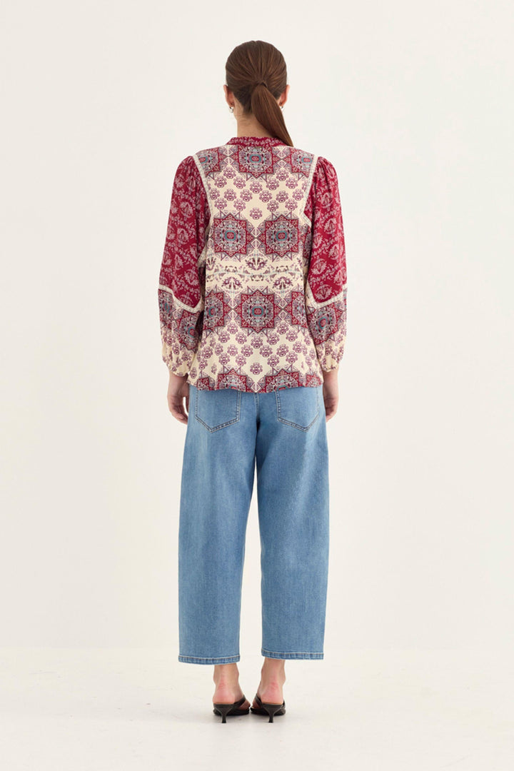 HAZE BLOUSE - 1212BR - BLOUSE