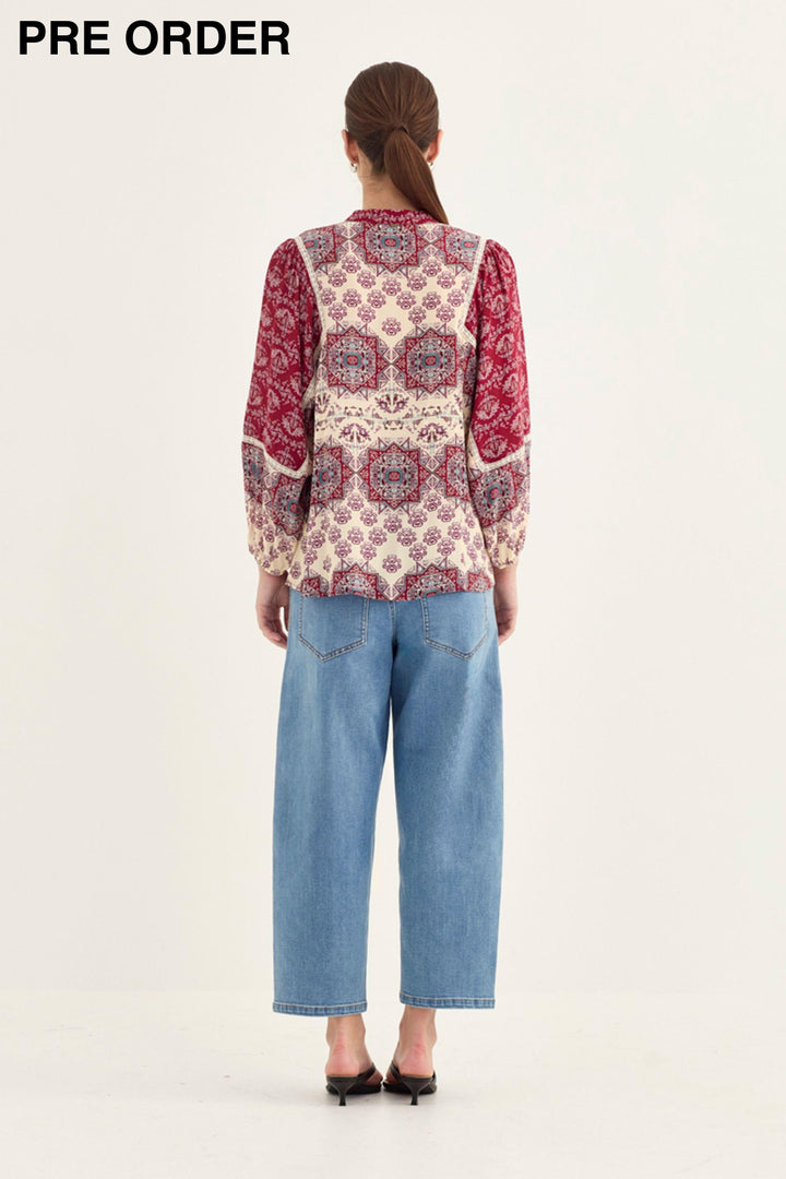 HAZE BLOUSE - 1212BR - BLOUSE