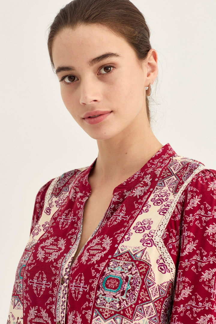 HAZE BLOUSE - 1212BR - BLOUSE