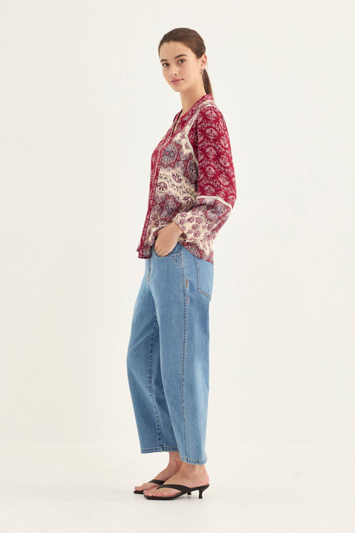 HAZE BLOUSE - 1212BR - BLOUSE