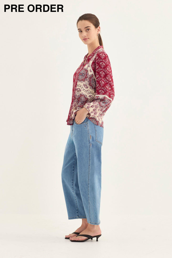 HAZE BLOUSE - 1212BR - BLOUSE