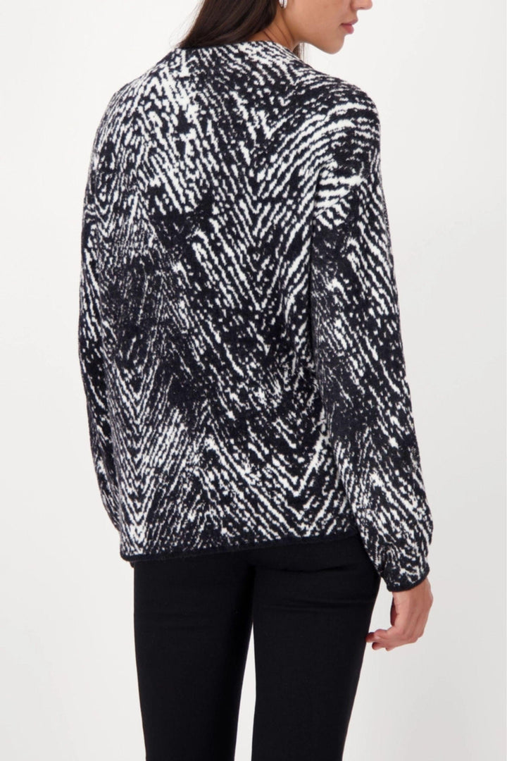 MONARI TOP HERRINGONE SWEATER - 809533MNR