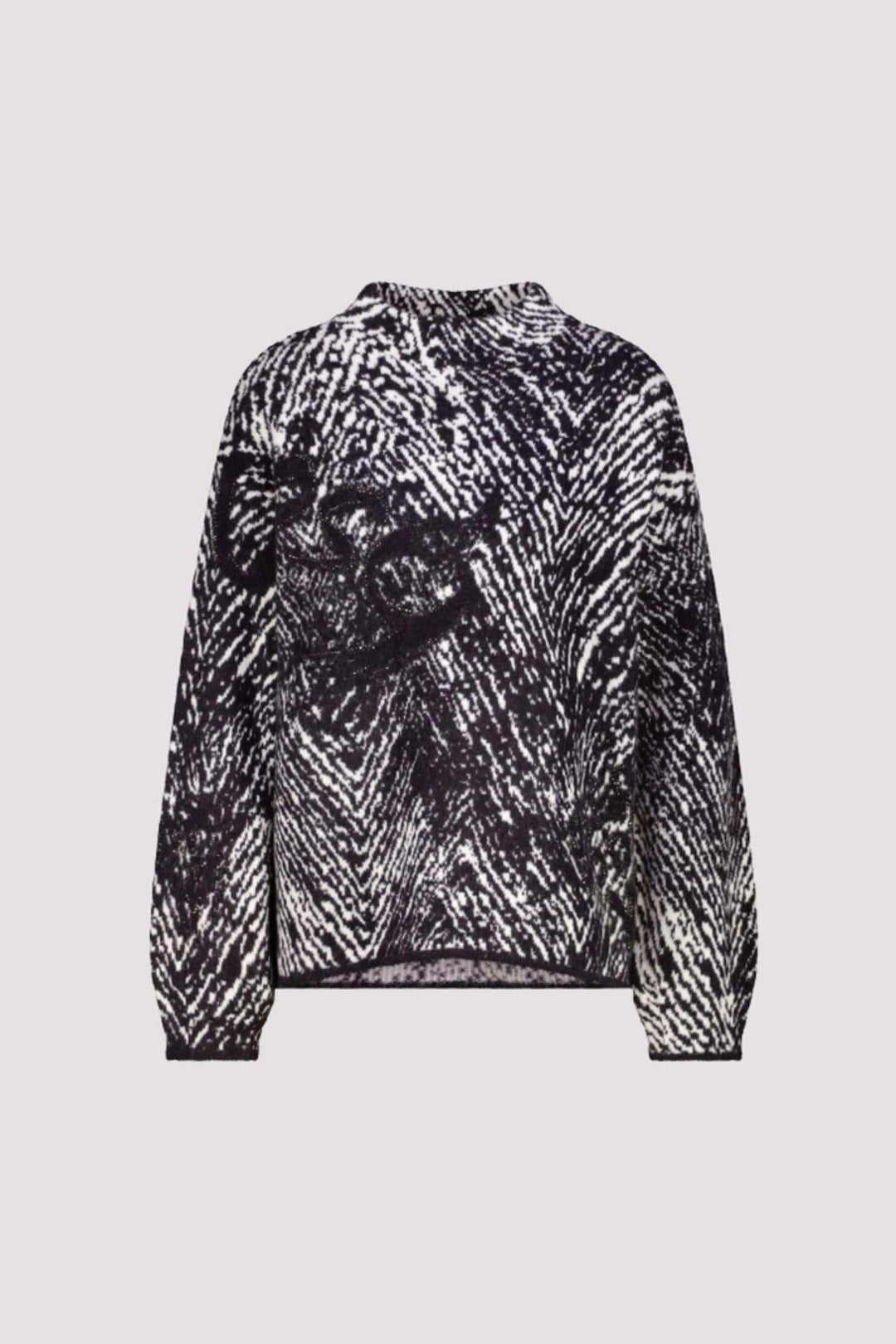 MONARI TOP HERRINGONE SWEATER - 809533MNR