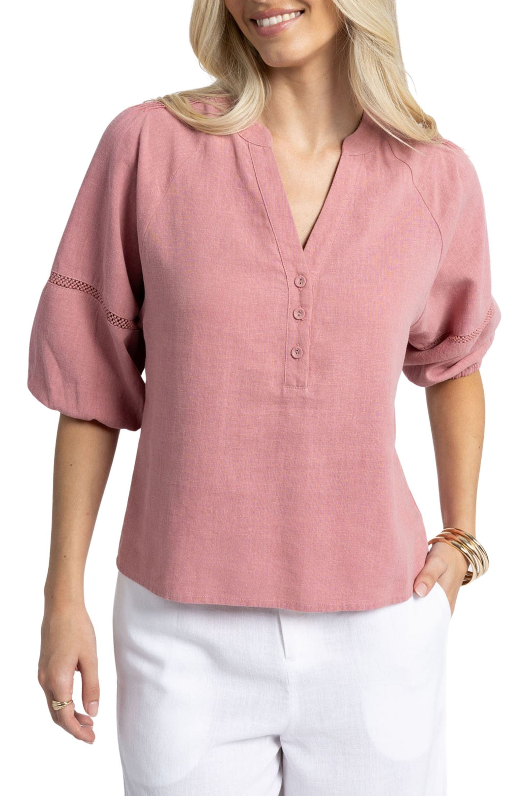HUMIDITY BLOUSE XS / ROSE NIXIE BLOUSE - HS25200