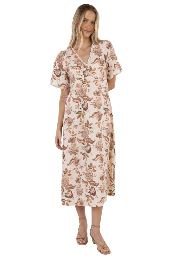 HUMIDITY DRESS 8 / PRINT BOH ROSE MIDI DRESS - HS26205
