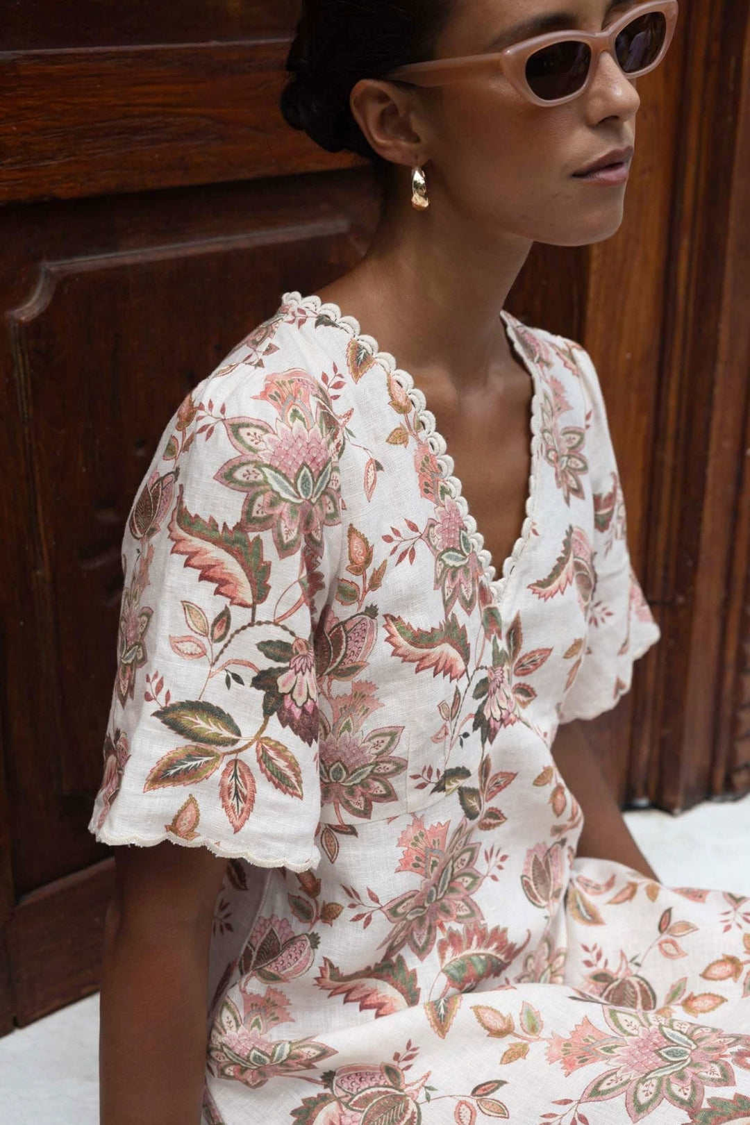 HUMIDITY DRESS BOH ROSE MIDI DRESS - HS26205