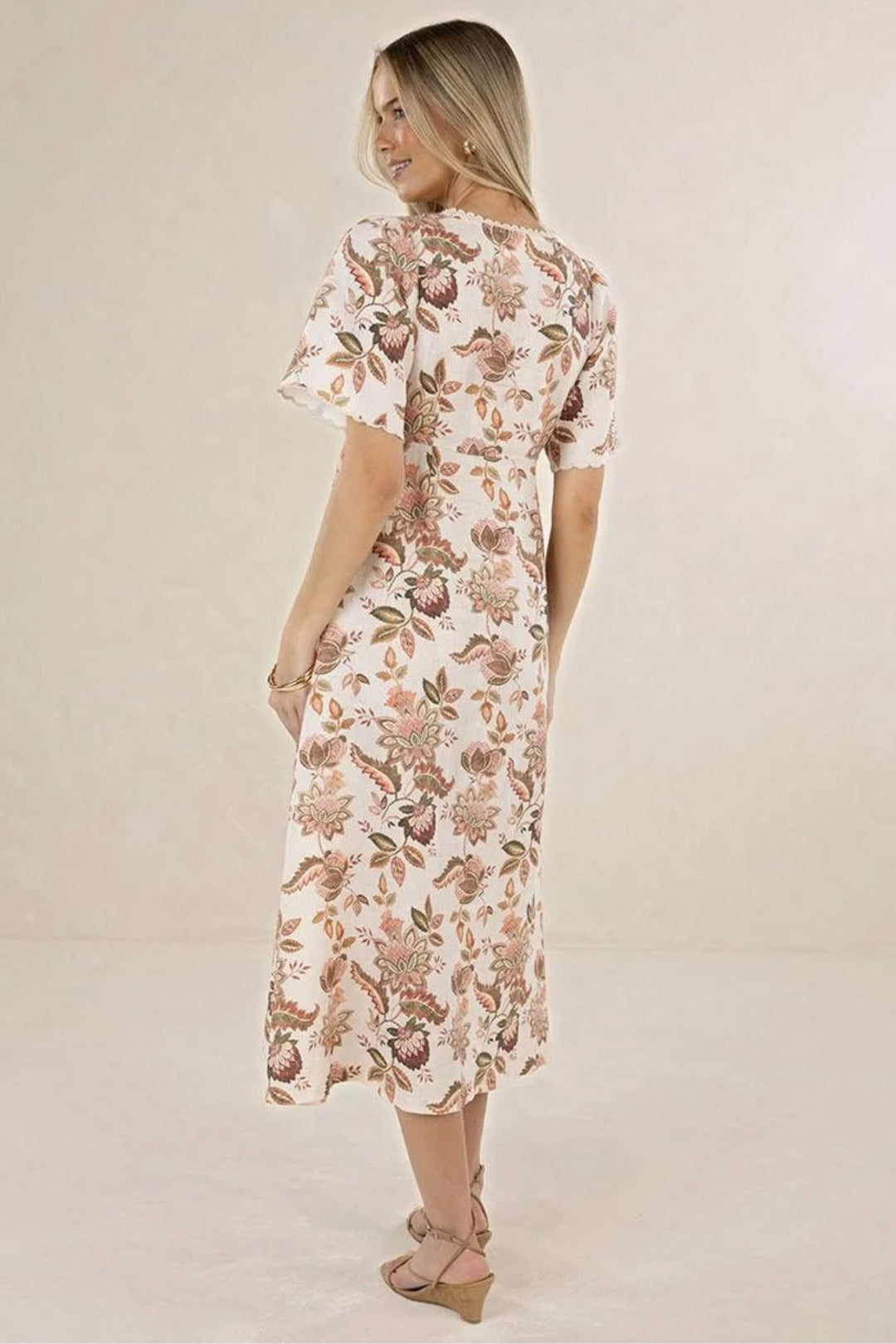 HUMIDITY DRESS BOH ROSE MIDI DRESS - HS26205
