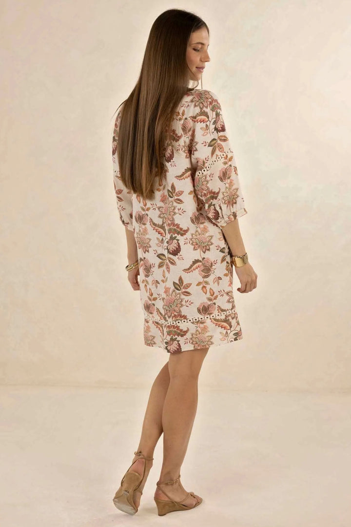 HUMIDITY DRESS BOH ROSE SHIFT DRESS - HS26206