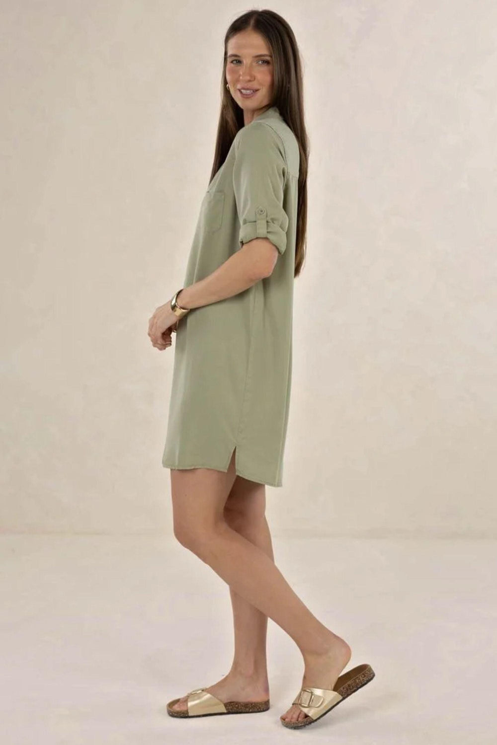 HUMIDITY DRESS REMY SHIRT DRESS - HS26606